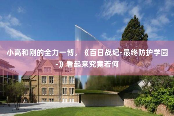 小高和刚的全力一博，《百日战纪-最终防护学园-》看起来究竟若何